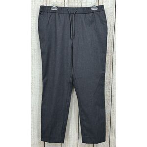TOPMAN Mens Gray Grant‎ Jogger Pants Size 34S Side Stripe Drawstring Waist